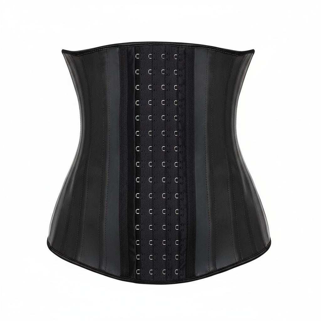 Women's Plain Latex Corset Waist Cincher Shapewear