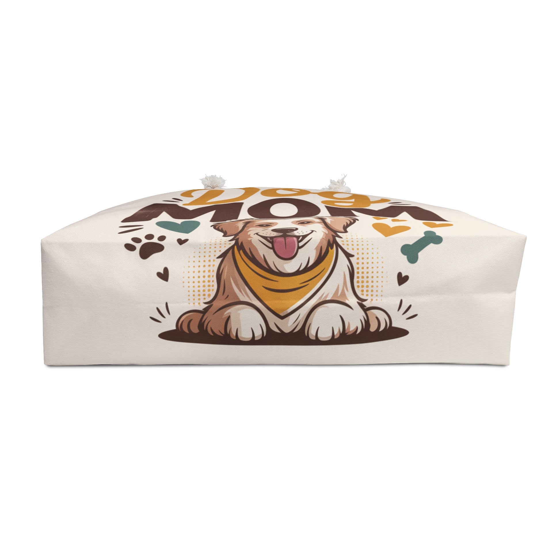 Dog-shaped pillow with cartoon dog design on a white background