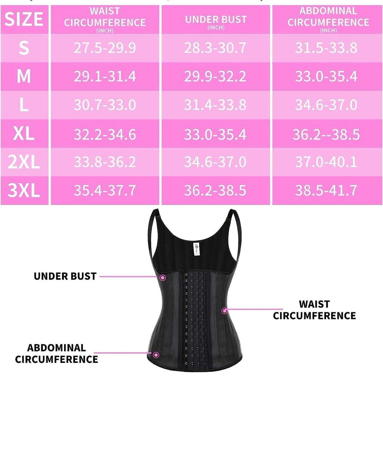 CORSET VEST WAIST TRAINER Cotton Compression Shapewear Womenswear Camisole